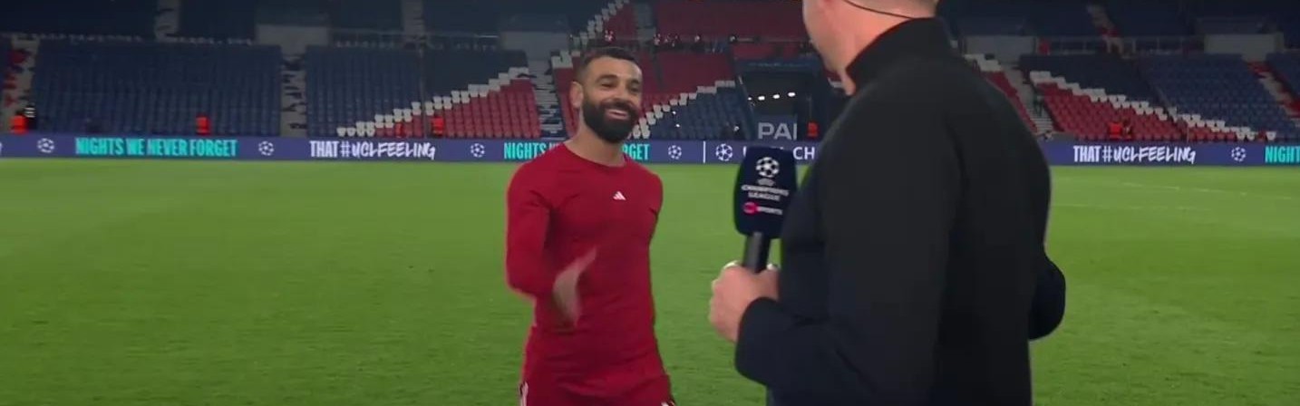 枯坐90分钟，萨拉赫赛后与杰拉德打招呼后拒绝了采访请求